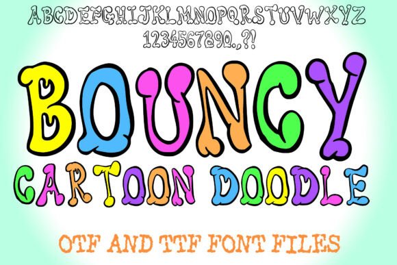 Bouncy Cartoon Doodle Font Review for Designers