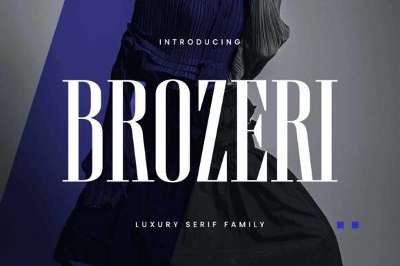 Brozeri Regular: A Bold Serif Font for Branding