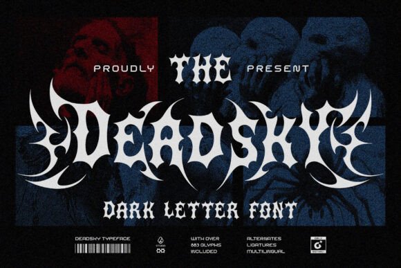 Dead Sky: A Bold Blackletter Typeface for Web Design