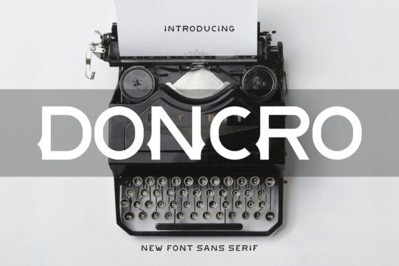 Doncro: A Bold Typeface for Strong Brands