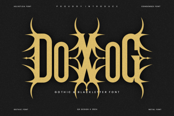 Doxog: A Bold Blackletter Font for Web Design