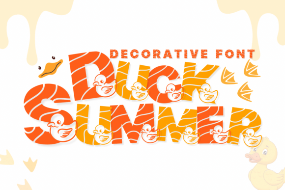 Duck Summer: The Playful Decorative Font for Bold Campaigns