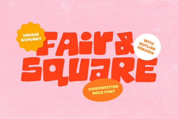 Fair Square: A Bold Sans Serif Font for Makers