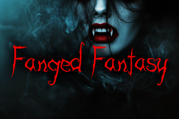 Fanged Fantasy: A Bold Display Font for Web Design