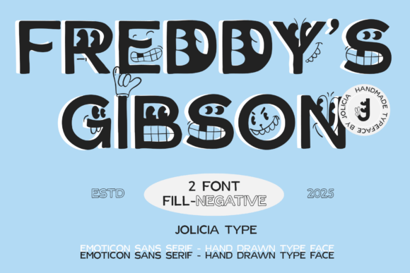 Freddygibson Regular: A Playful Display Font for Web