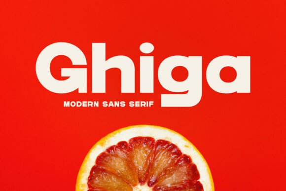 Ghiga: A Bold Sans Serif Typeface for Modern Editorial Design
