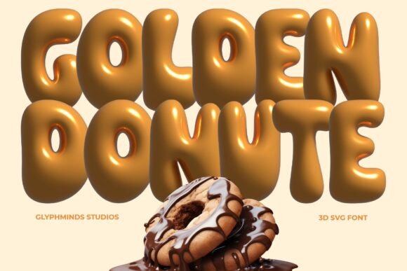 Golden Donute: A Sweet Display Font for Editorial Design