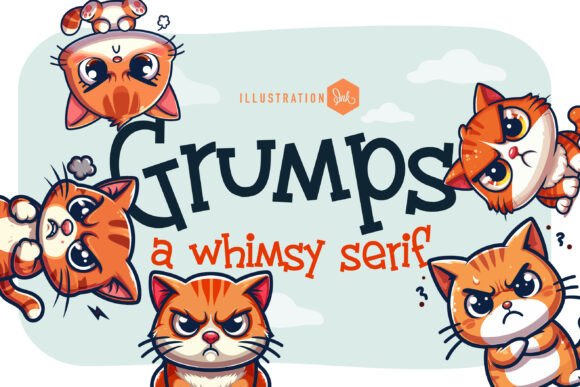 Grumps: A Whimsical Serif Font for Bold Branding