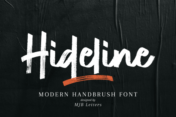 Hideline: A Bold Handwritten Font for Editorial Design