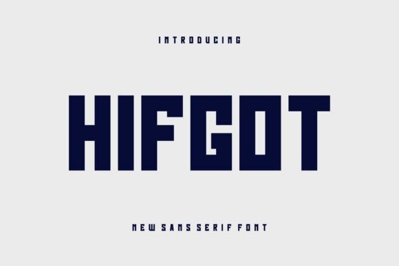 Hifgot: A Bold Sans Serif Font for Editorial Design