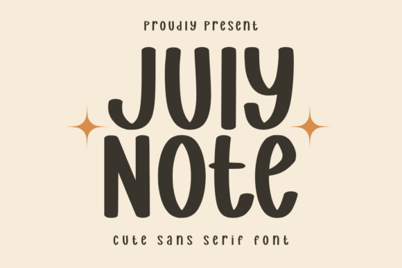 July Notes: A Festive Sans Serif Font for Web Design