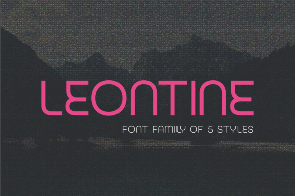 Leontine: A Modern Sans Serif Typeface for Web Design