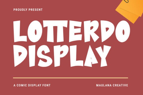Lotterdo: A Playful Font for Bold Branding