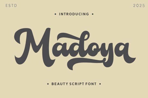 Madoya Font: A Bold Script for Makers