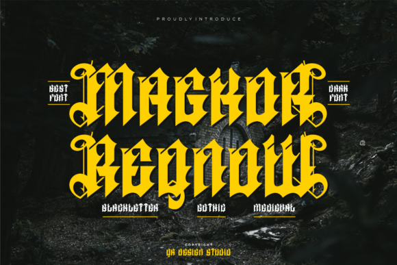 Magkor Reqnow: A Bold Blackletter Typeface for Editors