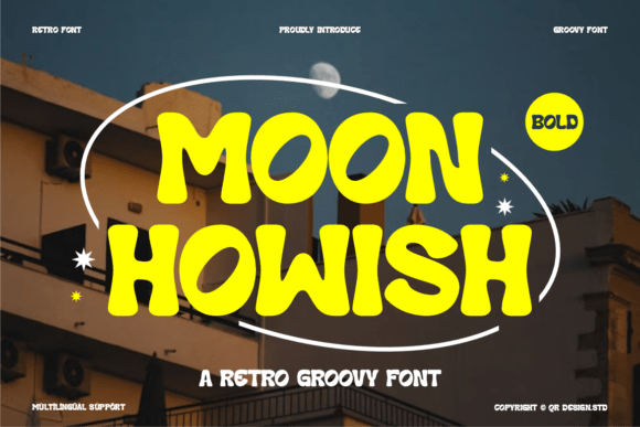 Moon Howish: A Bold Typeface for Makers