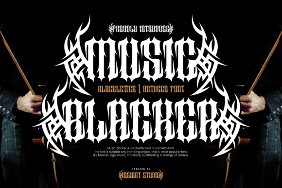 Music Blacker: A Bold Blackletter Font for Web Design