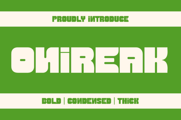 Onireak: A Bold Typeface for Modern Brands