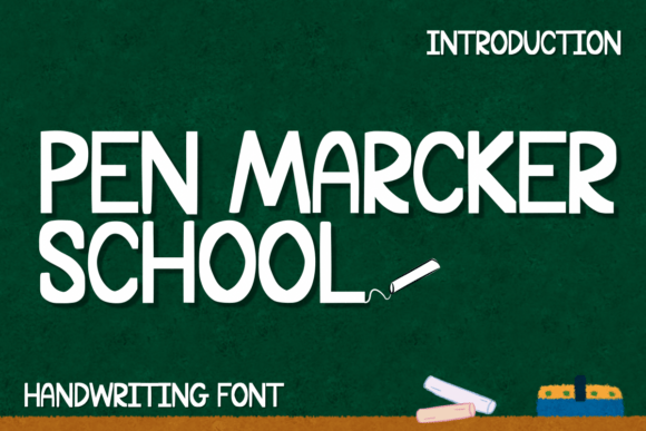 Pen Marcker School: A Playful Typeface for Editorial Design
