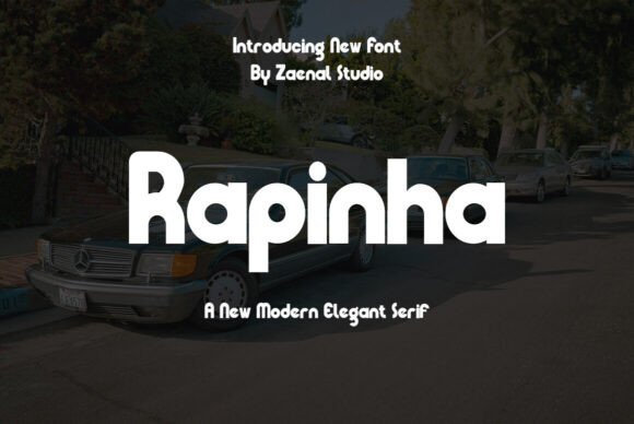 Rapinha: A Bold Serif Font for Editorial Impact