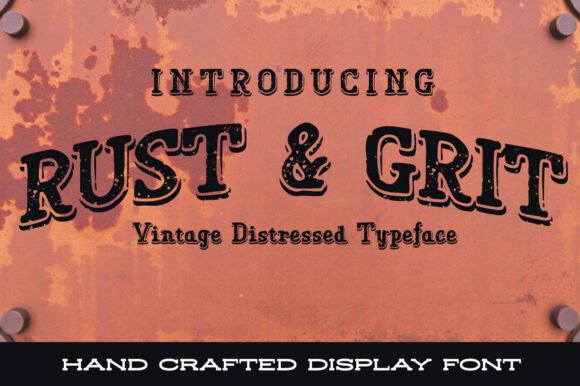 Rust Grit Font: Bold Branding for Small Business