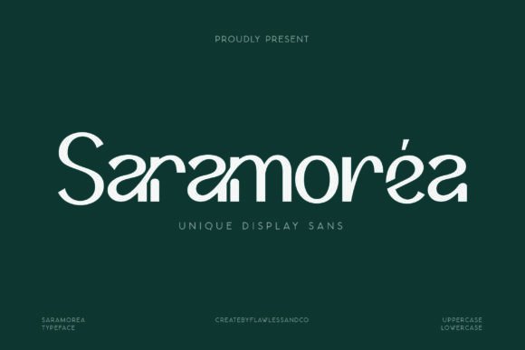 Saramorea: A Bold Sans Serif Typeface for Web Design