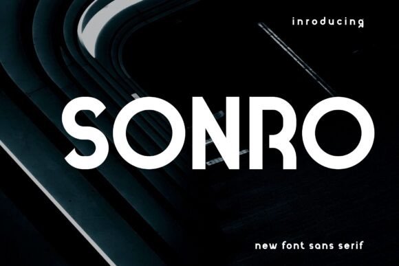 Sonro: A Bold Sans Serif Font for Digital Design