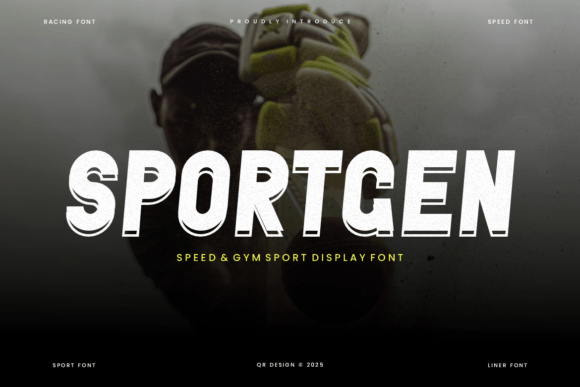 Sportgen: A Bold Display Font for Modern Branding