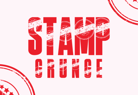 Stamp Grunge Font for Makers