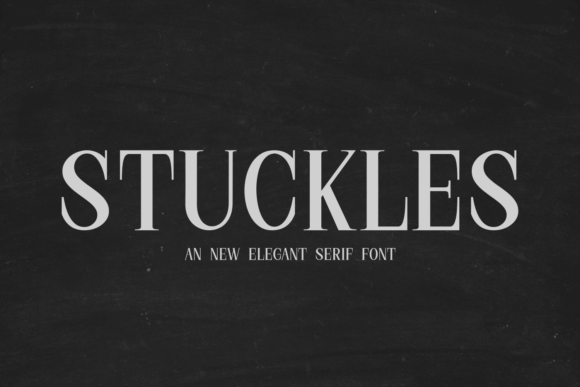 Stuckles: A Refined Serif Font for Digital Design