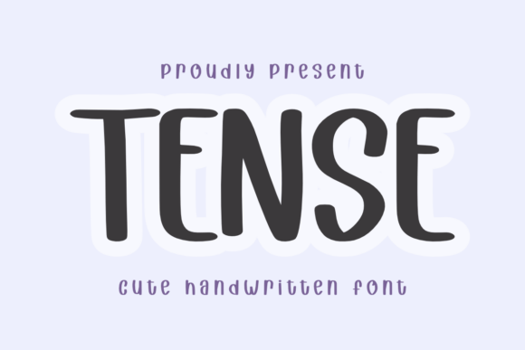 Tense Font: Bold Handwritten Style for Editorial Design