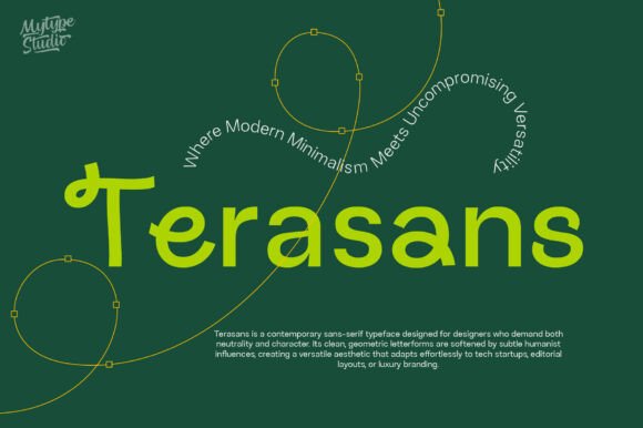 Terasans: A Clean Sans Serif Font for Makers