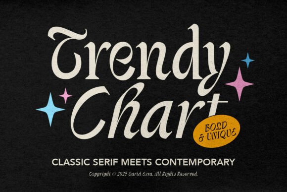 Trendychart Regular: A Bold Serif Typeface for Web Design