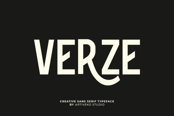 Verze: A Bold Sans Serif Typeface for Impact