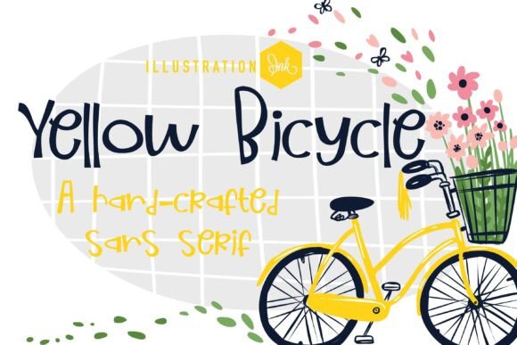 Yellow Bicycle Font: A Playful Typeface for Branding